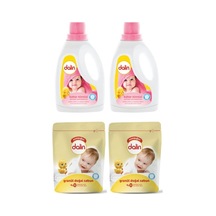 Çamaşır Yumuşatıcısı Bahar Ninnisi 1500 Ml X2 + Dalin Granül Sabun Toz Deterjan 500 Gr X2 Diğer