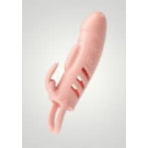 Xshopum 2,5 Cm Dolgu Uzatmalı Titreşimli Penis Kılıfı Prezervatif Vibratör