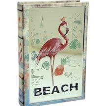 Kutu Kitap Aynalı Flamingo Dekoratiif Hediyelik