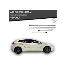 Volvo V40 Yan Kapı Koruma Çıtası Plastik + Krom