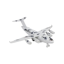 Diecast Metal Askeri Kargo Uçağı Gri Sesli Işıklı