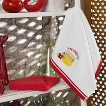 Maxstyle Pamuk Mutfak Havlusu 40x60 Cm 2li Beyaz-mercan Çok Renkli