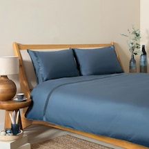 Annette %100 Pamuk King Size Nevresim Seti 230x220 Cm Mavi