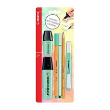 Stabılo - Kalem Seti - Tek Pastel Renk - 6'lı Set - Yeşil 124-Pembe
