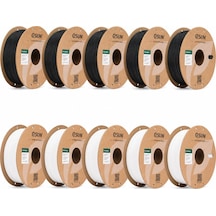 Esun Pla Basic Beyaz / Siyah Filament 10 Lu Kutu 1.75 Mm 1 Kg - 5 Beyaz + 5 Siyah - Bisiparisver