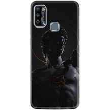 Infinix Hot 10 Play Kılıf Silikon Desen Özel Seri Heykel 1641