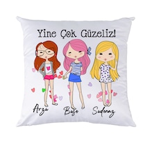 Best Friend En İYi Arkadaşa Hediye İSimli Ve Mesajlı Yastık