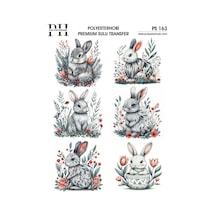 Polyesterhobi Premium Sulu Transfer 25x35 Cm Tavşan Desenli Ps 163