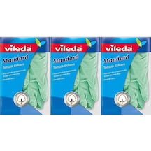 Vileda Standard Temizlik ve Bulaşık Eldiveni Yeşil S 3'lü