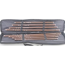 ENGÜR DKK100A-8 KAVAL ÇANTASI-NEY ÇANTASI LÜX 8 Lİ