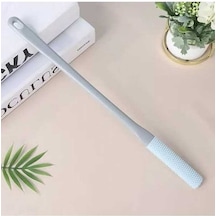 Besthome1 Uzun Saplı Silikon Ayak Fırçası - Masajlı, Kaşınma Önleyici Temizlik 40 Cm Gri Gri