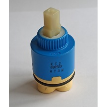 Stecell 35 MM Ayaklı Dönerek Çalışan Kartuş Krem - Mavi