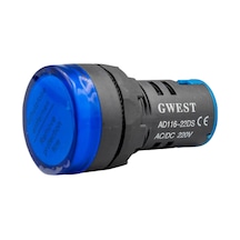 Gwest 22 - M Led Sinyal 220v. Ac-dc Mavi 10 Adet