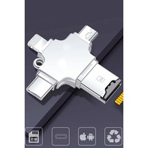 4in1 Usb3.0 Yüksek Hızlı U Disk Usb Flash İçin Otg Flash Sürücü Çoklu Flash Sd Çoklayıcı