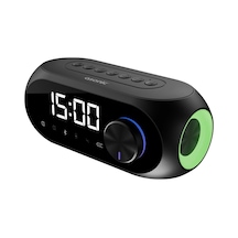 Asonıc As-w6, Siyah, 5w, Usb, Aux, Bluetooth, Kablosuz, Taşınabilir, 1200mah Batarya, Alarmlı Saat,