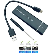 Usb 3.1 Type C To Pcı E Nvme & Sata M.2 Ssd Disk Kutusu
