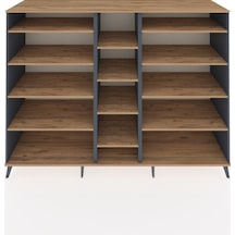 Kronos Dolap 11 Raflı 220x59x163 Antrasit-çam Atlas Çam - Antrasit