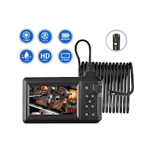 Vtn-009 Ekranlı Çift Kameralı 20 Metre Sert Kablo Yılan Endoskop Kamera 8 Mm 4.3 Inc Evimdeyokyok