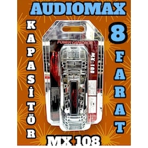Audıomax Mx-108- 8 Farad -ledli-remoteli Kapasitör--akünüzü Korur