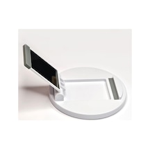 Teknolojikreyon Sabitleyici Telefon Tablet Tutucu Stand Aynalı Açılır Kapanır Kapaklı Beyaz 2 Mixed
