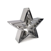Kurabiye Kalıbı Metal Yıldız 5 Parça Goldcakes