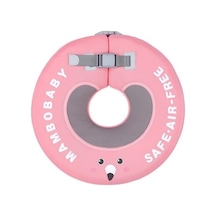 Mambobaby Emniyet Kemerli Bebek Yüzme Boyun Simidi - Pembe