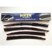 Niken Renault Megane 4 Sedan 2016-2020 Kromlu Cam Rüzgarlığı 4.Lü