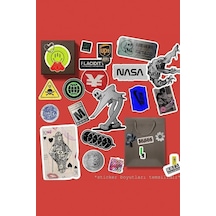 Cool Aesthetic Paketi/bullet Journal Defter Çıkartma Ajanda Laptop Etiket Çok Renkli