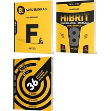 Hız 2025 8. Sınıf Fen Bilimleri Soru Bankası + Hibrit + 36 Haftalık Deneme Seti 3 Kitap