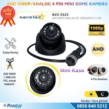 Ahd 1080p/analog Pal Dönüşümlü Plastik Metal Mini Dome Kamera