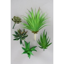 Yapay Çiçek Deposu Yapay Succulent Sukulent Set - 20