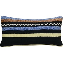 Zehra Abla Halı Yeni El Dokuma Dekoratif Lumbar Kilim Kırlent Yastık Kılıfı 6204