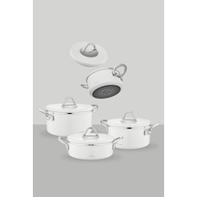 Neva N3078 Sweet Lilyum Graye Tencere Seti