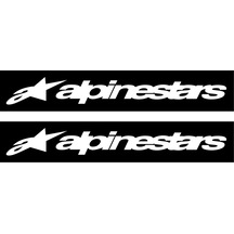 Alpinestars Motorcu Boru Sticker Set Beyaz