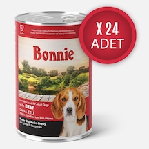 Bonnie Biftekli Sos İçinde Et Parçacıklı Köpek Konservesi 400g X 24 Adet