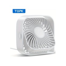 Boatshop1 Beyaz Topk Mini Masa Fanı 3 Hız 4 İnç Usb Taşınabilir 360 Dönebilen Sessiz Fan Ev Ofis Yatak Odası