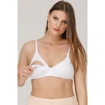 Parlingerie Emzirme Sütyeni Büyük Beden Beyaz