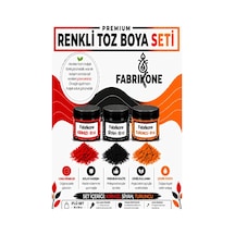 3'lü Set Premium Parafin Soya Wax Toz Mum Boyası Hobi Seti - 10 Cc Kırmızı, Siyah, Turuncu Bkfab3kst10g Karışık