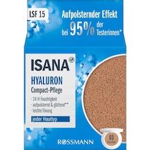 Isana SPF15 Hyaluron Renkli Nemlendirici 03 Dunkel 15 G