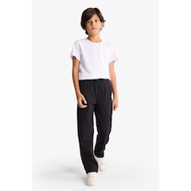 Defacto Erkek Çocuk Beli Lastikli Standart Paça Pantolon G3727a825aubk81 Siyah
