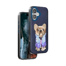Venco Apple İphone 16 Cute Desenli Kapak - Lacivert