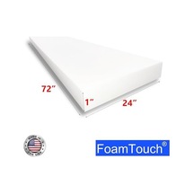 Foamtouch 1" X 24" X 72" Yastık Ve Döşeme Köpüğü, Beyaz 50 x 22