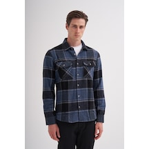 Cazador Regular Fit Cep Detaylı Oduncu Gömlek 20110 Indigo