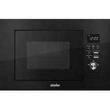Simfer 2320 Siyah 23Litre Full Ankastre Mikrodalga Fırın Grill Fonksiyon