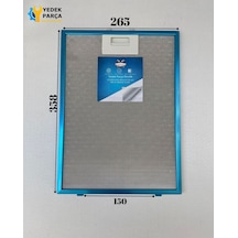 Siemens Uyumlu: Lc67be532b 265x358 Mm Aspiratör & Davlumbaz Tel Yağ Filtresi Model: 00703451 26,5x35,8