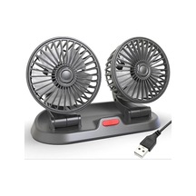 Ally F410 Usb Çift Başlıklı Araç Fanı Oto Vantilatör Fan 10w 2 Kademe Hız Ayarı