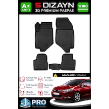 S-dizayn Citroen C4 3d Pro Havuzlu Paspas 2010-2018 A+ Kalite