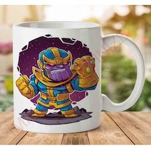 1-1243 Thanos Chibi İki Tarafı Baskılı Kupa Bardak.jpg Çok Renkli