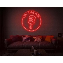 Twins Led On The Air Yazılı Mikrofon Figürlü Neon Tabela Kırmızı Model:model:36143366 Kırmızı