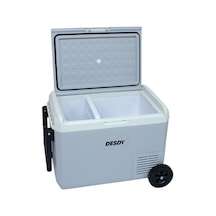 50 Litre Tekerlekli Oto Buzdolabı Çift Bölmeli, Çift Kontrollü